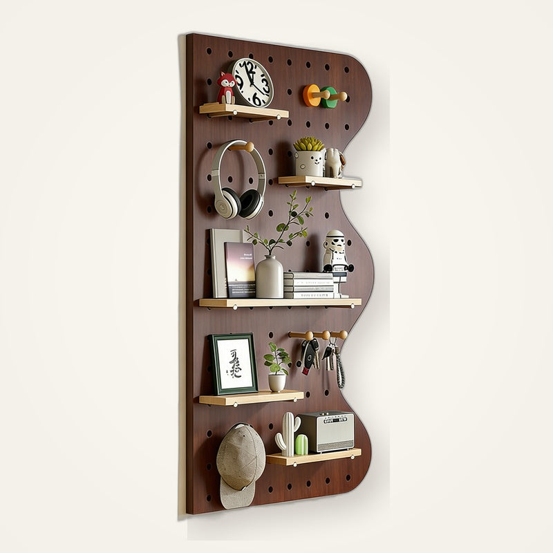Wave Wooden Pegboard Wall Panel - Solid Wood, ENF-Grade - Main view