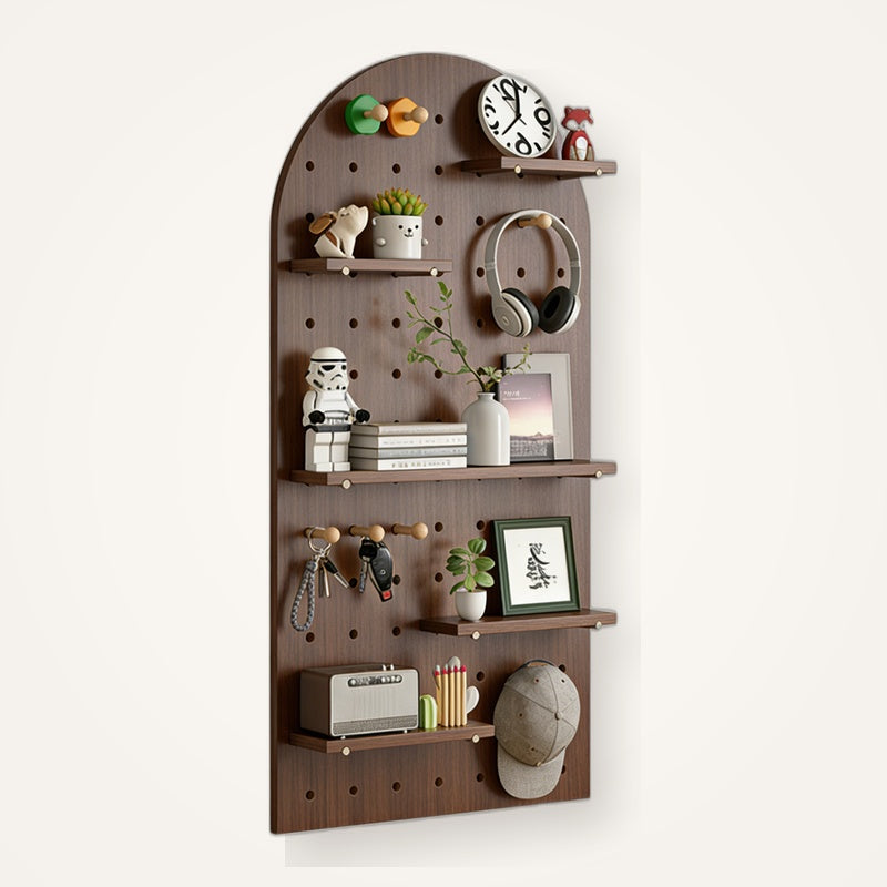 Arch Wooden Pegboard Wall Panel - Solid Wood, ENF-Grade - Main view