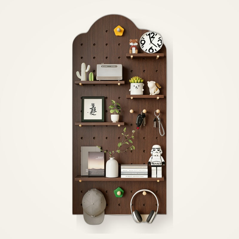 Cloud Wooden Pegboard Wall Panel - Solid Wood, ENF-Grade - Main view